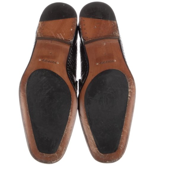 TOM FORD Embossed Horsebit Accent Dress Loafers - Picture 3 of 4